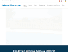Tablet Screenshot of inter-villas.com